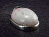 Rare Pink Tugtupite Sterling Silver Pendant From Greenland - 1.2" - 4.7 Grams