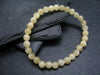 Yellow Calcite Genuine Bracelet ~ 7 Inches ~ 6mm Round Beads