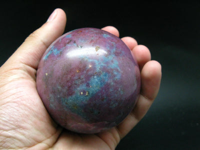 Ruby & Kyanite Sphere Ball From India - 2.8"