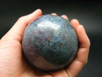 Ruby & Kyanite Sphere Ball From India - 2.5"