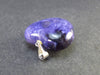 Rare High-Quality Charoite Heart Silver Pendant From Russia - 1.2" - 9.8 Grams