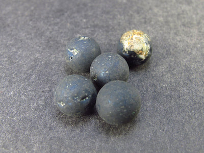Lot of 5 Covelite Little Balls From Peru - 5.9 Grams