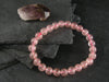 Strawberry Quartz Genuine Bracelet ~ 7 Inches ~ 7mm Round Beads
