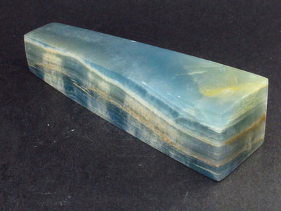 Nice Lemurian Aquatine Blue Calcite Obelisk Pyramid From Argentina - 4.2" - 144.5 Grams