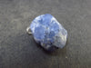 Natural Tumbled Tanzanite Pendant In Sterling Silver From Tanzania - 4.18 Grams - 0.9"