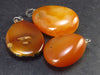 Lot of 3 Natural Carnelian Pendant from Madagascar