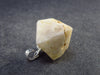 Beta Quartz Crystal Silver Pendant From Indonesia - 0.8" - 3.34 Grams