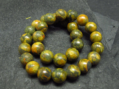 Orpiment Genuine Bracelet ~ 7 Inches ~ 6mm Round Beads