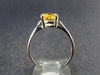 Stone of Success!! Natural Golden Yellow Citrine Sterling Silver Ring - Size 8 - 2.49 Grams