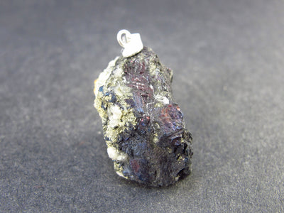 Covelite Covellite Crystal Silver Pendant From Peru - 1.1" - 12.8 Grams