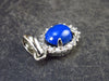 Lapis Lazuli Silver Pendant From Afghanistan - 0.8" - 1.60 Grams