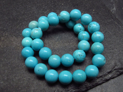 Howlite Genuine Bracelet ~ 7 Inches ~ 6mm Round Beads