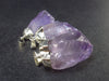 Lot of 3 Natural Raw Amethyst Pendants from Brazil