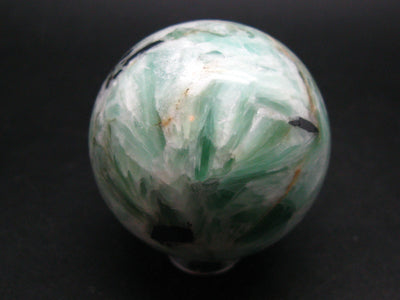 Russian Treasure from the Earth!! Pastel Emerald-Green Noble Talc & Hematite Sphere from Russia - 142 Gram - 1.8"