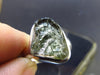 Gem Moldavite Sterling Silver Ring From Czech Republic - Size 7.5 - 6.8 Grams