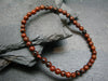 Mahogany Obsidian Genuine Bracelet ~ 7 Inches ~ 4mm Round Beads
