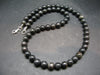 Rare ISUA Stone Necklace Beads from Greenland - 18" - 8mm Round Beads