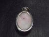 Rare Pink Tugtupite Sterling Silver Pendant From Greenland - 1.2" - 4.7 Grams