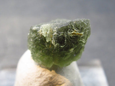 Rare Moldavite Tektite Raw Piece From Czech Republic - 0.6" - 1.32 Grams