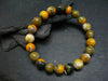 Bumblebee Jasper Genuine Bracelet ~ 7 Inches ~ 10mm Round Beads