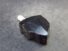 Black Tourmaline Schorl Silver Pendant From Brazil - 1.5" - 11.7 Grams