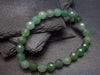 Green Aventurine Genuine Bracelet ~ 7 Inches ~ 8mm Round Facetted Beads