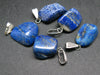 Lot of 5 Natural Lapis Lazuli Tumbled Pendant from Russia