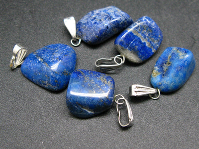 Lot of 5 Natural Lapis Lazuli Tumbled Pendant from Russia