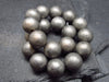 Meteorite Gibeon Genuine Bracelet ~ 7 Inches ~ 10mm Round Beads