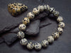 Dalmation Jasper Genuine Bracelet ~ 7 Inches ~ 10mm Round Beads