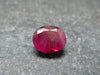 Beautiful Rare Gem Bixbite Red Beryl Emerald Cut Stone From Utah USA - 0.48 Carats - 5.8x4.9mm