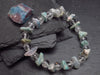 Paraiba Tourmaline & Quartz Genuine Bracelet ~ 7 Inches ~ 12mm Crystal Beads