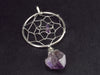 Merchant Stone!! Natural Amethyst Crystal Spider Web Pendant from Brazil