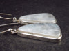 Pear Shaped Cabochon Natural Moonstone 925 Sterling Silver Drop Earrings - 1.4" - 5.5 Grams