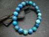 Chrysocola Genuine Bracelet ~ 7 Inches ~ 10mm Round Beads