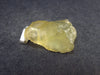 Gem Libyan Desert Glass Tektite Free Form Pendant Sterling Silver from Libya - 1.2" - 5.0 Grams