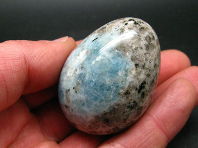 Very Rare Aquamarine in Granite Egg from Colorado USA - 2.0" - 92.1 Grams