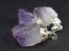 Lot of 3 Natural Raw Amethyst Pendants from Brazil - 24.5 Grams