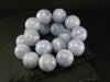 Blue Lace Agate Genuine Bracelet ~ 7.5 Inches ~ 12mm Round Beads