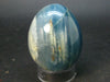 Lemurian Aquatine Blue Calcite Egg From Argentina - 2.1"