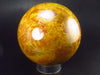 Rare Golden Orpiment & Realgar Sphere Ball from Russia - 3.2" - 753 Grams