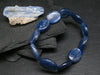 Blue Kyanite Genuine Bracelet ~ 7.5 Inches ~ 20mm Oval Beads