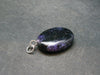 Rare High-Quality Charoite Pendant In SS From Russia - 1.3" - 6.0 Grams