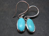 Nice Natural Turquoise Sterling Silver Stud Earrings from Mexico - 7.94 Gramms