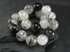 Tourmalinated Quartz w/ Black Tourmaline Genuine Bracelet ~ 7 Inches ~ 10mm Round Beads