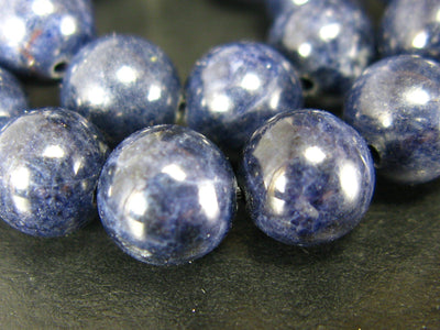 Genuine Blue Sapphire Bracelet - 7" - 8mm Round Beads