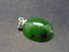 Nephrite Jade Cabochon Pendant From Canada - 0.9" - 3.4 Grams