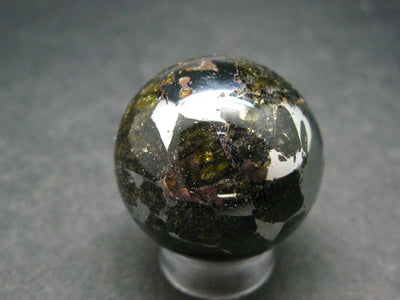 Large Seymchan Meteorite Pallasite Olivine Sphere Ball From Russia - 1.0" - 39.74 Grams