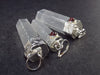 Set of 3 Selenite and Garnet Pendants From Morocco