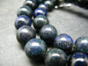 Rare Black Opal Beads Necklace From Australia - 19.7"